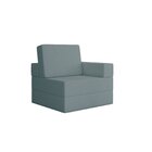 Sofá Cama À Vácuo 1 Lugar Linha Modular Flip Magic Azul