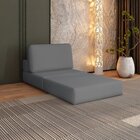 Sofá Cama À Vácuo 1 Lugar Linha Modular Flip Magic Cinza