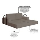 Sofá Cama À Vácuo 2 Lugares Linha Modular Flip Magic Bege