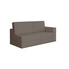 Sofá Cama À Vácuo 2 Lugares Linha Modular Flip Magic Bege