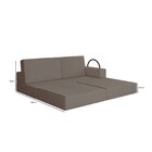 Sofá Cama À Vácuo 2 Lugares Linha Modular Flip Magic Bege