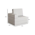 Sofá Cama À Vácuo 2 Lugares Linha Modular Flip Magic Branco