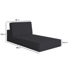 Sofá Cama À Vácuo 2 Lugares Linha Modular Flip Magic Preto