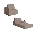 Sofá Cama À Vácuo 3 Lugares Linha Modular Flip Magic Bege