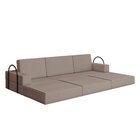 Sofá Cama À Vácuo 3 Lugares Linha Modular Flip Magic Bege