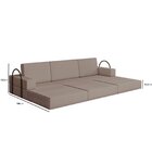 Sofá Cama À Vácuo 3 Lugares Linha Modular Flip Magic Bege