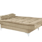 Sofá Cama Agatha Aifos Estofados Bege (sofá)