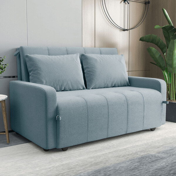 Sofá Cama Amora Matrix Veloplus Reclinável + 2 Almofadas Gale