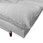 Sofá Cama Andorra Linho Gelo 3 Posições Pés Madeira Império