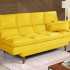 Sofá Cama Andorra Suede Amarelo
