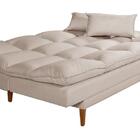 Sofá Cama Andorra Suede Areia