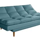 Sofá Cama Andorra Suede Azul Turquesa