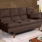 Sofá Cama Andorra Suede Marrom