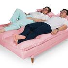 Sofá Cama Andorra Suede Rosa