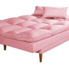 Sofá Cama Andorra Suede Rosa