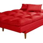 Sofá Cama Andorra Suede Vermelho