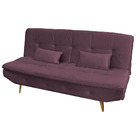 Sofá Cama Antonella Veludo Canela E431 - Folk Móveis