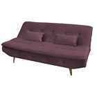 Sofá Cama Antonella Veludo Canela E431 - Folk Móveis