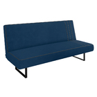 Sofá Cama Austrália 194 Cm Encosto Reclinável Veludo Pés De F