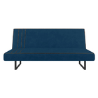 Sofá Cama Austrália 194 Cm Encosto Reclinável Veludo Pés De F