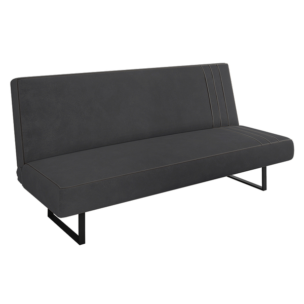 Sofá Cama Austrália 194 Cm Encosto Reclinável Veludo Pés De F