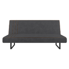 Sofá Cama Austrália 194 Cm Encosto Reclinável Veludo Pés De F