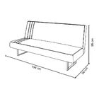 Sofá Cama Austrália 194 Cm Encosto Reclinável Veludo Rosê Pés