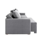 Sofá Cama Baraúna Retrátil E Reclinável 3 Lugares 2,00m Em Li