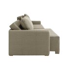 Sofá Cama Baraúna Retrátil E Reclinável 3 Lugares 2,25m Em Li