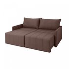 Sofá Cama Baraúna Retrátil E Reclinável 3 Lugares 2,25m Em Li