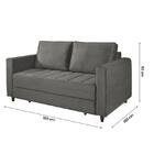 Sofá Cama Belize 2 Lugares Com Pés De Madeira E Rodízios