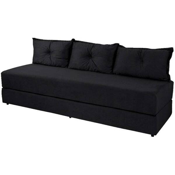 Sofá Cama Bicama 3 Lugares Casal Sofanete Suede Orthovida - P