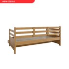 Sofá Cama Bicama Solteiro Madeira Maciça Enjoy Imbuia