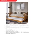 Sofá Cama Bicama Solteiro Madeira Maciça Lux Imbuia