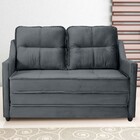 Sofá Cama Camila 3 Lugares Reclinável Veludo Cinza - Matrix