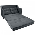 Sofá Cama Camila 3 Lugares Reclinável Veludo Cinza - Matrix