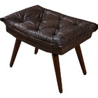 Sofá Cama Caribe 3 Lugares Com 2 Banquetas Revestimento Couri