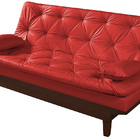 Sofá Cama Caribe 3 Lugares Com 2 Banquetas Revestimento Couri