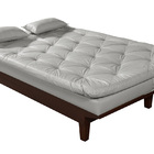 Sofá Cama Caribe 3 Lugares Com 2 Banquetas Revestimento Couri