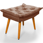 Sofá Cama Caribe 3 Lugares Com Duas Banquetas Revestimento Li