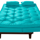 Sofa Cama Caribe 3 Lugares Reclinavel Base Em Madeira Revesti