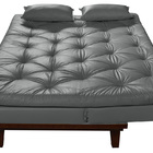 Sofa Cama Caribe 3 Lugares Reclinavel Base Em Madeira Revesti