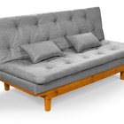 Sofá Cama Caribe 3 Lugares Reclinavel Revestido Linho Base Ma