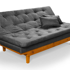 Sofá Cama Caribe 3 Lugares Reclinavel Revestido Linho Base Ma