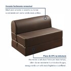 Sofá Cama Casal 130cm D33 Smart  Marrom