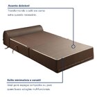 Sofá Cama Casal 130cm D33 Smart  Marrom