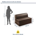 Sofá Cama Casal 130cm D33 Smart  Marrom
