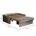 Sofá-cama Casal 2 Lugares Cristal Veludo Com Baú E Almofadas