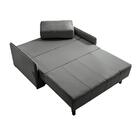 Sofá-cama Casal 2 Lugares Isis Veludo Cinza