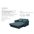 Sofá Cama Casal 2 Lugares Quarto Sala Kitnet Com Molas Nicará